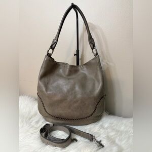 💙🤍FRYE Melissa Whipstitch    Hobo Crossbody Shoulder Bag Leather